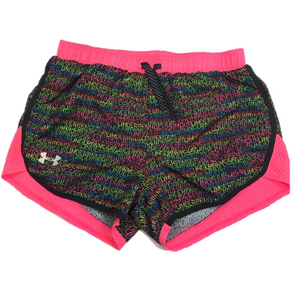 Under Armour Other - Under Armour Girls Shorts Pink Signature Print